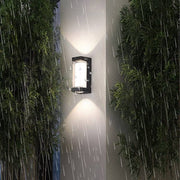 Applique murale LED Fantas extérieur et intérieur, 2 sources x 1W, IP65, métallique, noir, 3000K