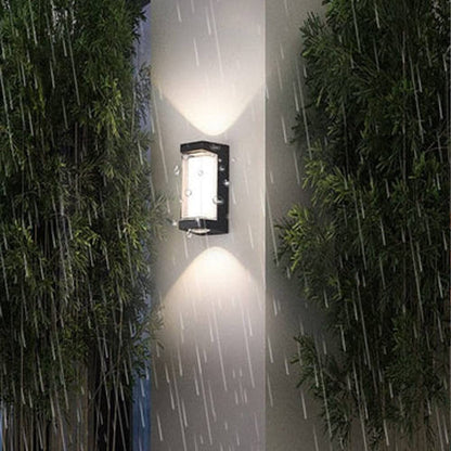 Applique murale LED Fantas extérieur et intérieur, 2 sources x 1W, IP65, métallique, noir, 3000K