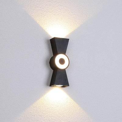 Applique LED d'extérieur Han, 12W, Métal, Noir