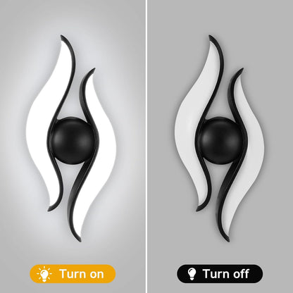 Applique murale LED extérieure et intérieure, 4 Sources x 1W, IP65, ABS, Noir, 3000K