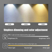 Lustre LED avec télécommande LT771/500GD, 25W, lumière chaude/froide/neutre 3000K/4000K/6000K, variable, or, métal et silicone