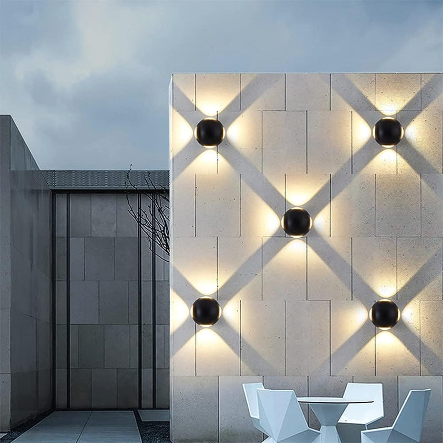 Applique murale LED AX240, Extérieure, 4 Sources, 4W, Noir, 3000K
