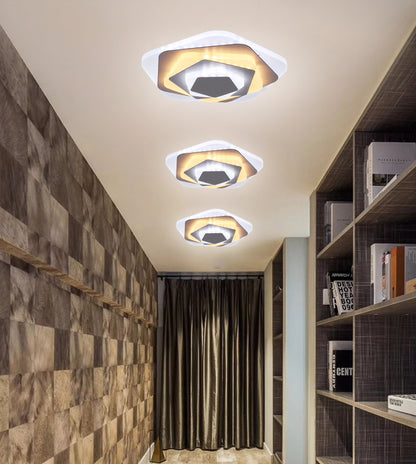 Lustre LED SIENA 40W, Diamètre 23cm, Lumière Froide/Chaude/Neutre, Blanc