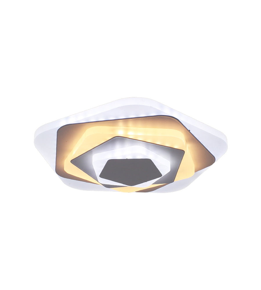 Lustre LED SIENA 40W, Diamètre 23cm, Lumière Froide/Chaude/Neutre, Blanc