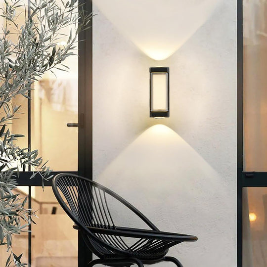 Applique murale d'extérieur LED AX151BK 8W Noir Appliques d'extérieur Default Title Alessandro Design