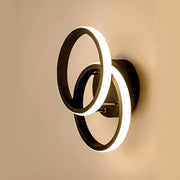 Lustre LED VERTEX CIRCULA 21W, 2 Cercles, Structure en Métal, Lumière Froide/Chaude/Neutre 3000K/4000K/6000K, Noir, Métal