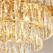 Lustre en cristal VERSAILLES Supremo, CC900/800GD, 12xE14, diamètre 80 cm, or brillant, hauteur réglable, métal et cristal