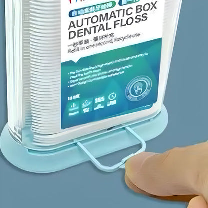 Lot de 100 cure-dents avec fil dentaire avec boîte jetable