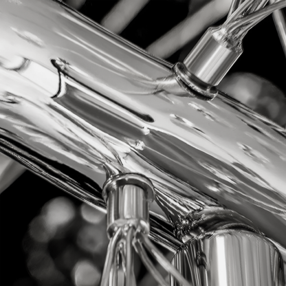 Lustre en cristal SEGOVIA Magno 10x E14, diamètre 60 cm, argent brillant, hauteur réglable