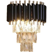 VERSAILLES Lustre Piccolo en Cristal, 2xE14, Noir