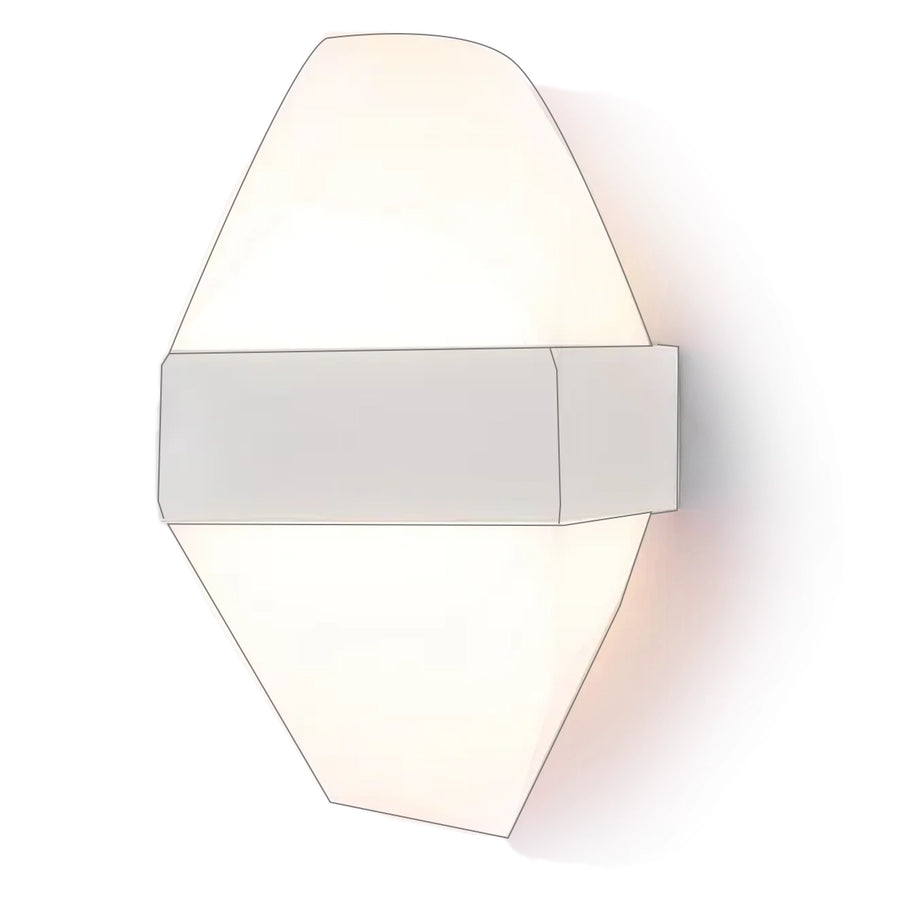 Applique extérieure LED ICEBERG 10W Métal IP65 Blanc
