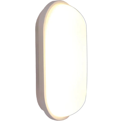 Applique murale extérieure LED, 12W, IP65, Blanc, Lumière Chaude 3000K, Métal