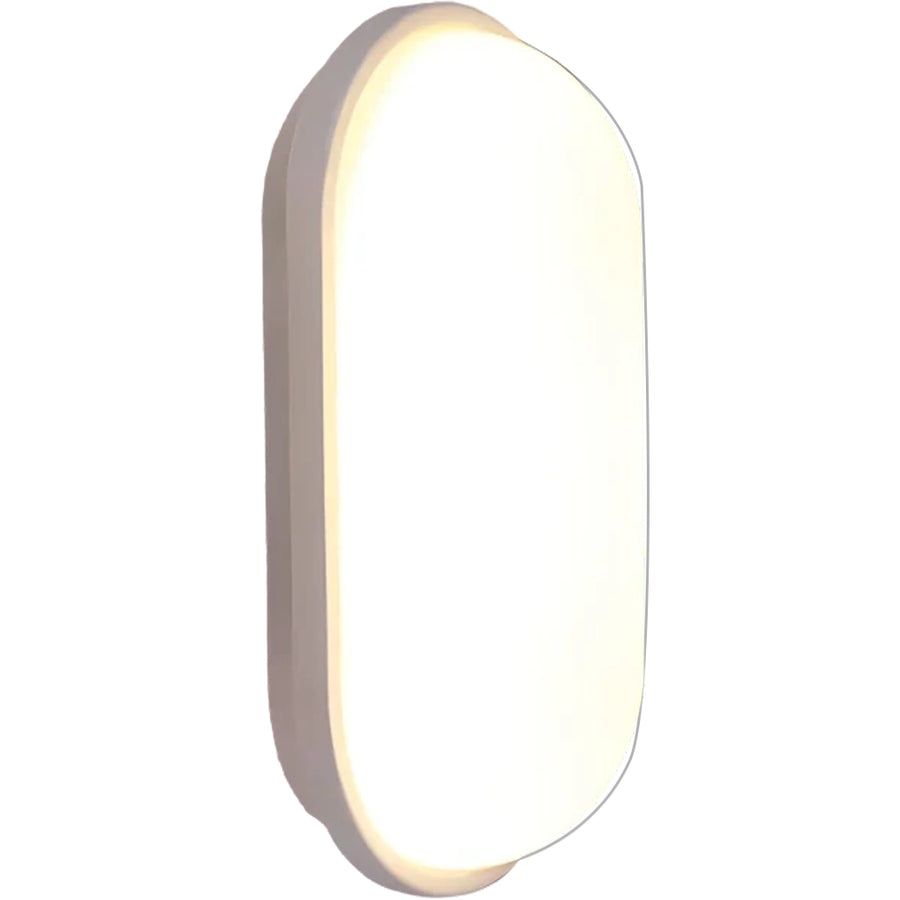 Applique murale extérieure LED, 12W, IP65, Blanc, Lumière Chaude 3000K, Métal
