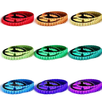 Kit Bande LED 5050 5m avec télécommande, RGB, 10W/m, 5m, IP44