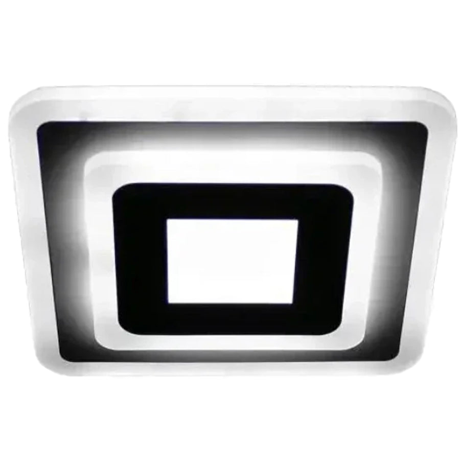 Lustre LED MORNIKA 14W, Diamètre 25cm, Carré, Lumière neutre, Blanc