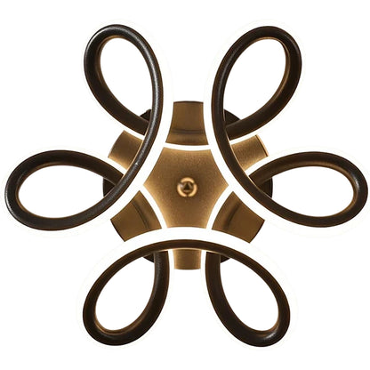 Lustre LED VERTEX HELIX, 65W, Lumière froide/chaude/neutre, Noir