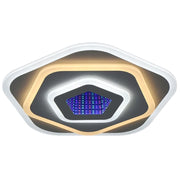 Lustre LED 3D NEXA 39W, diamètre 23cm, lumière froide/chaude/neutre, blanc