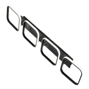 Lustre LED VERTEX 45W, 4 carrés, Linéaire, Lumière Froid/Chaud/Neutre, Noir