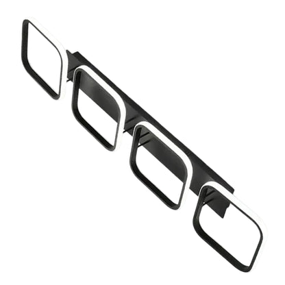 Lustre LED VERTEX 45W, 4 carrés, Linéaire, Lumière Froid/Chaud/Neutre, Noir