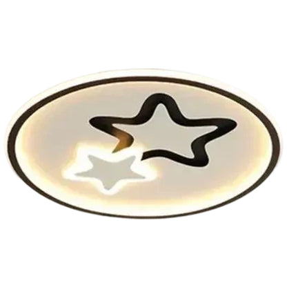 Lustre LED avec télécommande EMELIANA 57W, Étoile, Lumière Froide/Chaude/Neutre, Dimmable, Noir