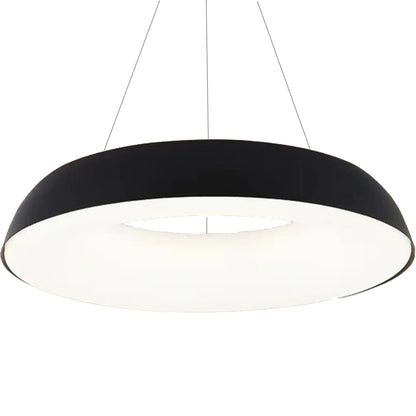 Lustre LED suspendu avec télécommande CHIARA, 73W, Lumière Froid/Chaude/Neutre, Dimmable, Noir