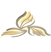 Lustre LED avec télécommande SAKURA 37W, 3 pétales, Lumière froide/chaude/neutre, Dimmable, Blanc