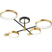 Lustre LED avec télécommande MARIA, 4 éléments, 22W, lumière chaude/froide/neutre, variable, doré