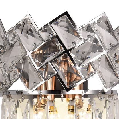 Applique WINDSOR Cristal, 2x E14, Chrome Brillant Appliques d'intérieur Default Title Alessandro Design