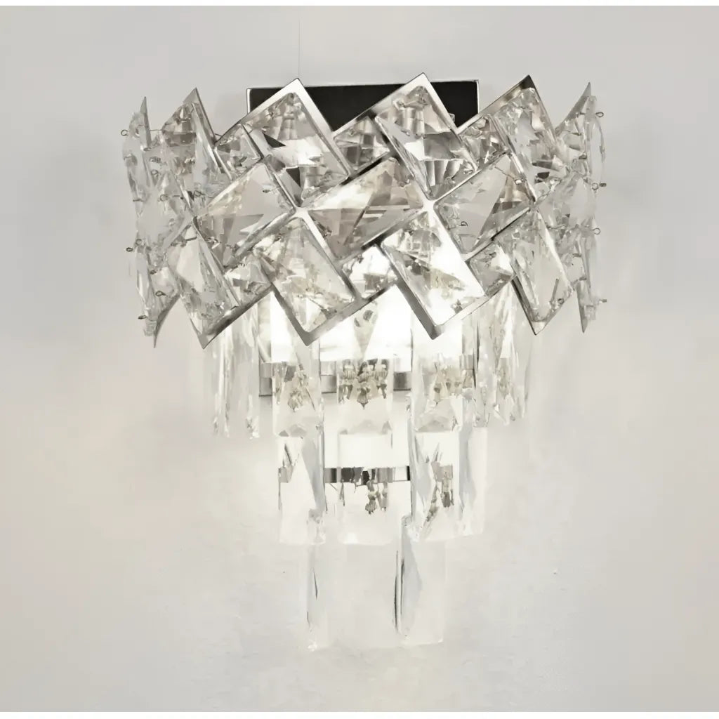 Applique WINDSOR Cristal, 2x E14, Chrome Brillant Appliques d'intérieur Default Title Alessandro Design