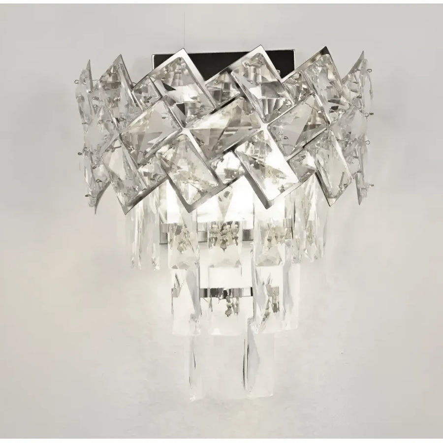 Applique WINDSOR Cristal, 2x E14, Chrome Brillant Appliques d'intérieur Default Title Alessandro Design