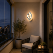 Lampe LED LILY 14W Lumière Pétale Froid/Chaud/Neutre Acrylique et Métal Blanc