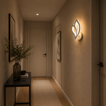 Lampe LED LILY 14W Lumière Pétale Froid/Chaud/Neutre Acrylique et Métal Blanc