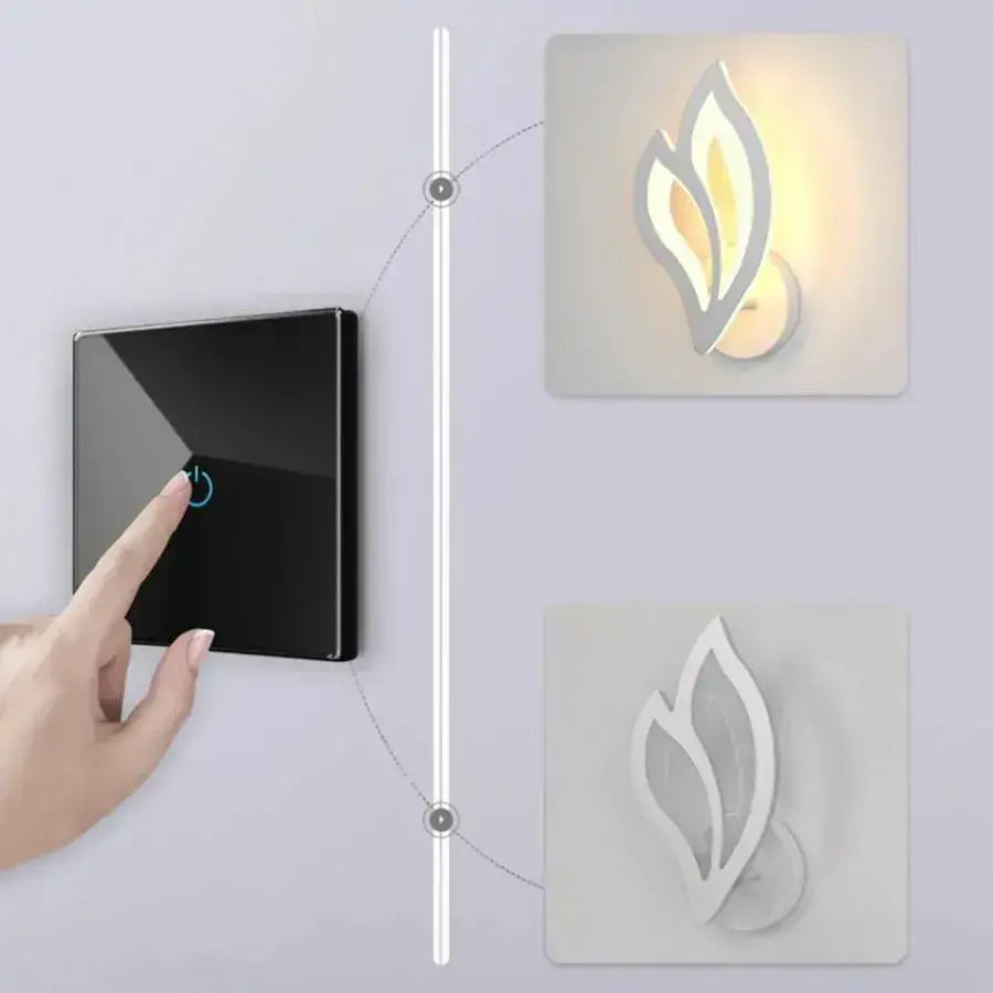 Applique LED LILY 14W Pétale Lumière Froide/Chaude/Neutre Acrylique et Métal Blanc Appliques d'intérieur Titre par défaut Alessandro Design