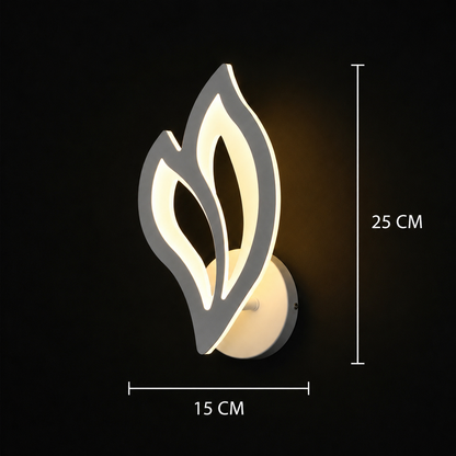Lampe LED LILY 14W Lumière Pétale Froid/Chaud/Neutre Acrylique et Métal Blanc