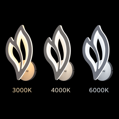 Lampe LED LILY 14W Lumière Pétale Froid/Chaud/Neutre Acrylique et Métal Blanc