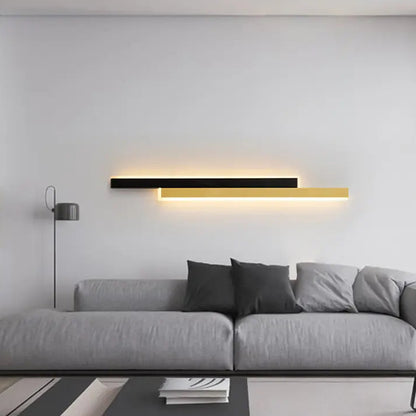 LINIUS Lustre LED 29W, 2 éléments, Linéaire, Lumière Chaude/Neutre/Froide, Or Noir Appliques intérieures Default Title Alessandro Design