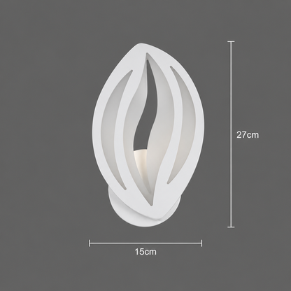 Lampe LED ORCHID 11W Pétale Lumière Froide/Chaude/Neutre Acrylique Métal Blanc