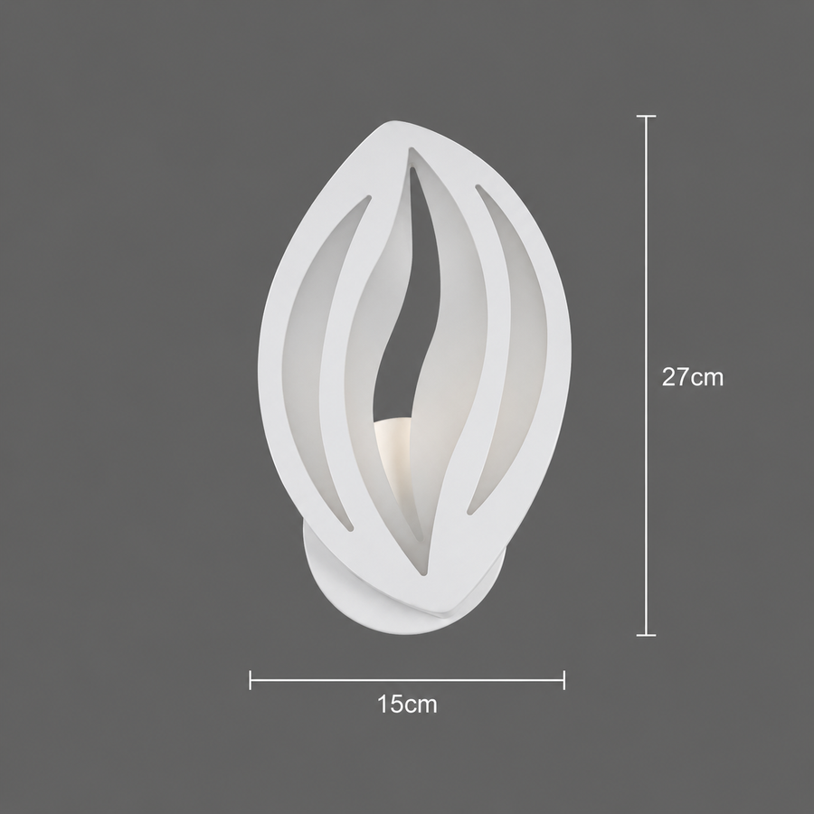 Lampe LED ORCHID 11W Pétale Lumière Froide/Chaude/Neutre Acrylique Métal Blanc