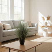 Plante ornementale artificielle de type fontaine, 110 cm, verte et blanche, sans pot