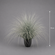 Plante ornementale artificielle de type fontaine, 110 cm, verte et blanche, sans pot