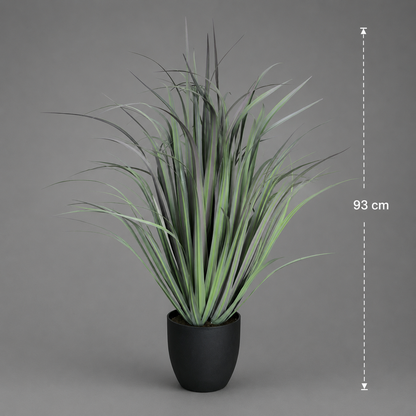 Plante artificielle Dracaena, gazon ornemental, 93 cm, vert, sans pot