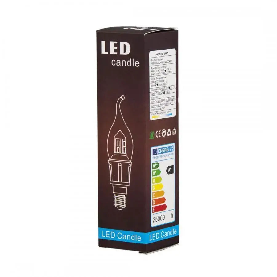 Ampoule LED E14 Bougie, 9W, Lumière Chaude, Ampoules 3000K Titre par défaut Alessandro Design