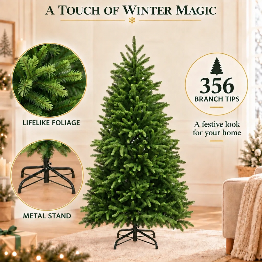 Sapin EIS artificiel, 150 cm, 356 pointes, Vert