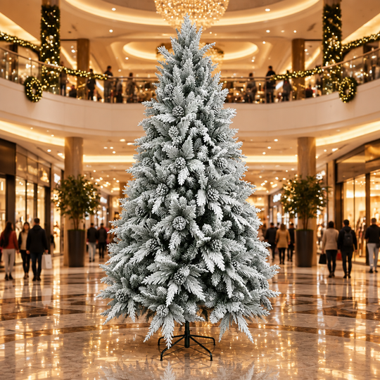 GLEIS Sapin Artificiel, 300 cm, 3000 pointes, Support Métallique, Vert