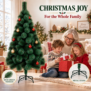 Sapin artificiel MONTIA, 150 cm, 130 pointes, support métallique, vert