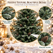 Sapin de Noël artificiel NORDIA, 180 cm, 808 pointes, vert