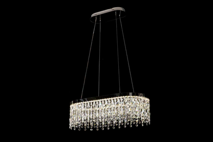 Lustre LED CC41003/700X330CH, 70*33*120, IP20, lumière froide/neutre/chaude, variable, argent, cristal, acier
