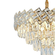 Lustre en cristal WINDSOR Nobile 5xE14, diamètre 40cm, or brillant, hauteur réglable