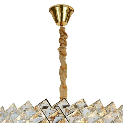 Lustre en cristal WINDSOR Nobile 5xE14, diamètre 40cm, or brillant, hauteur réglable