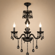 Lustre en cristal AUGUST Eleganza, 3xE14, diamètre 48cm, argent, hauteur réglable